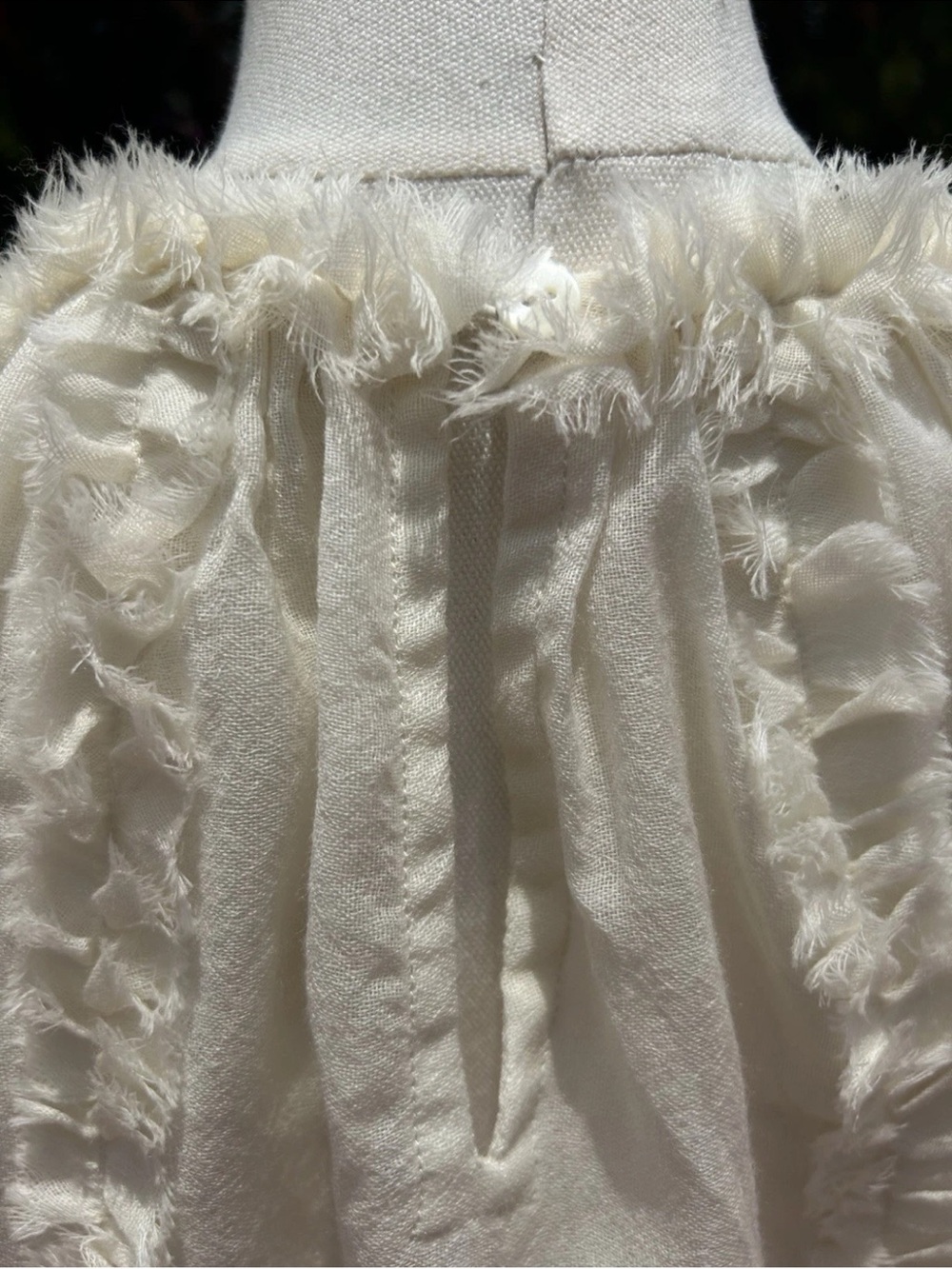 ULLA JOHNSON GRACELLE TOP / COWRIE Cream Size 4 - Picture 10 of 12